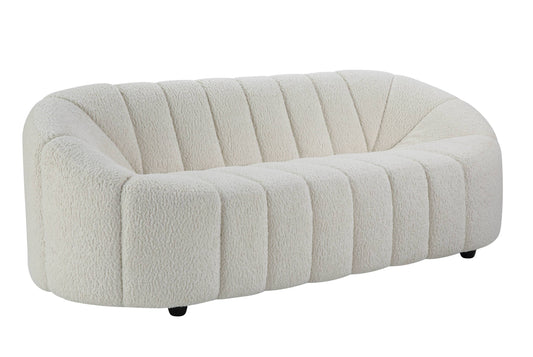 Osmash White Teddy Sherpa Sofa