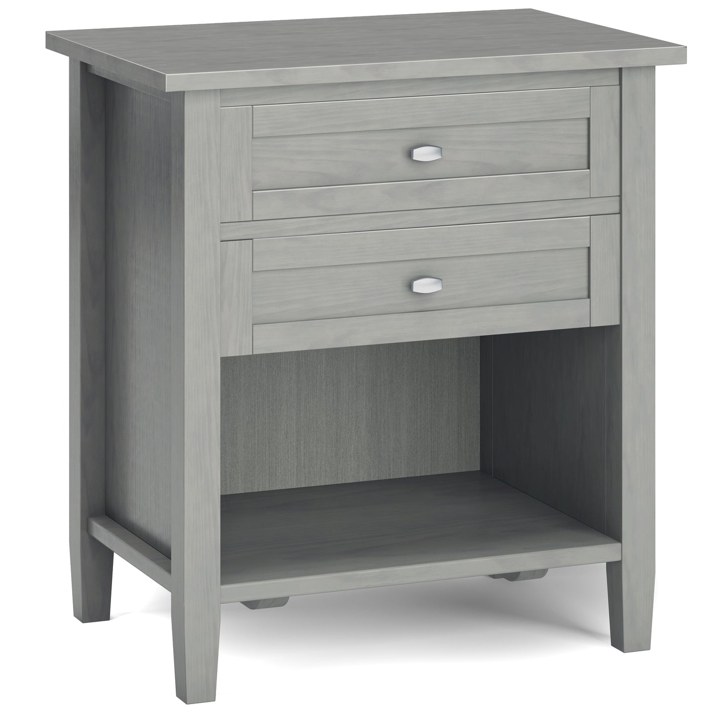 Warm Shaker - Bedside Table - Fog Grey
