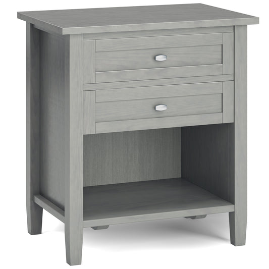 Warm Shaker - Bedside Table - Fog Grey