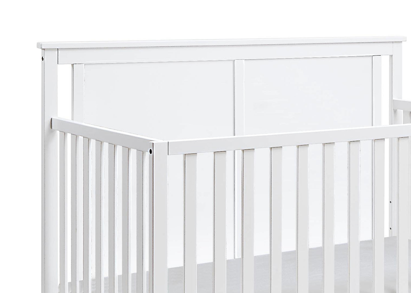 Connelly Mini Crib With Mattress Pad White/Rockport Gray