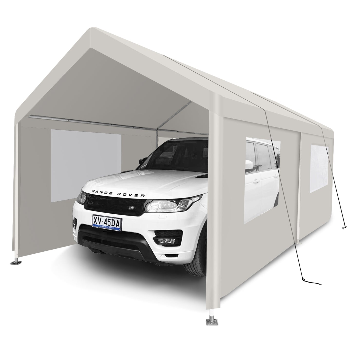 Carport, 10×20 Heavy Duty Portable Carport Garage Tent for Outdoor Storage Shelter white