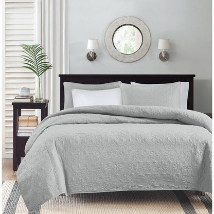 Reversible Quilt Set Grey King/Cal King