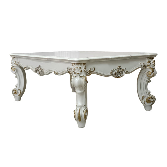 Vendome II Antique Pearl Finish Coffee Table