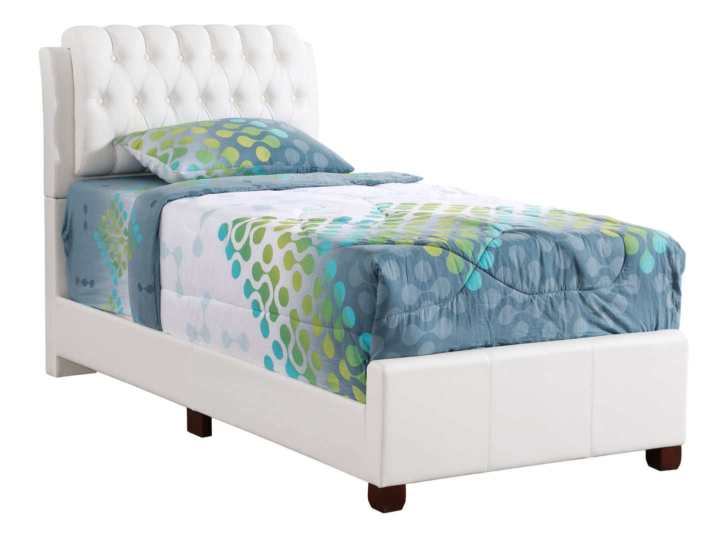 Stylish White Twin Bed For Contemporary Spaces