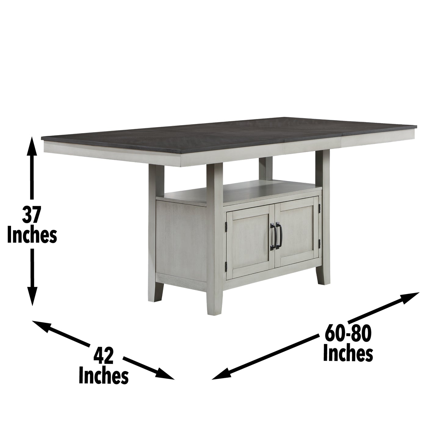 Hyland - Counter Table - Dark Gray