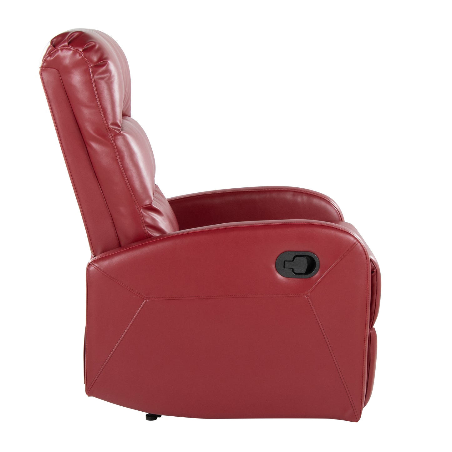 Dormi Contemporary Recliner Chair in Red Faux Leather by LumiSource