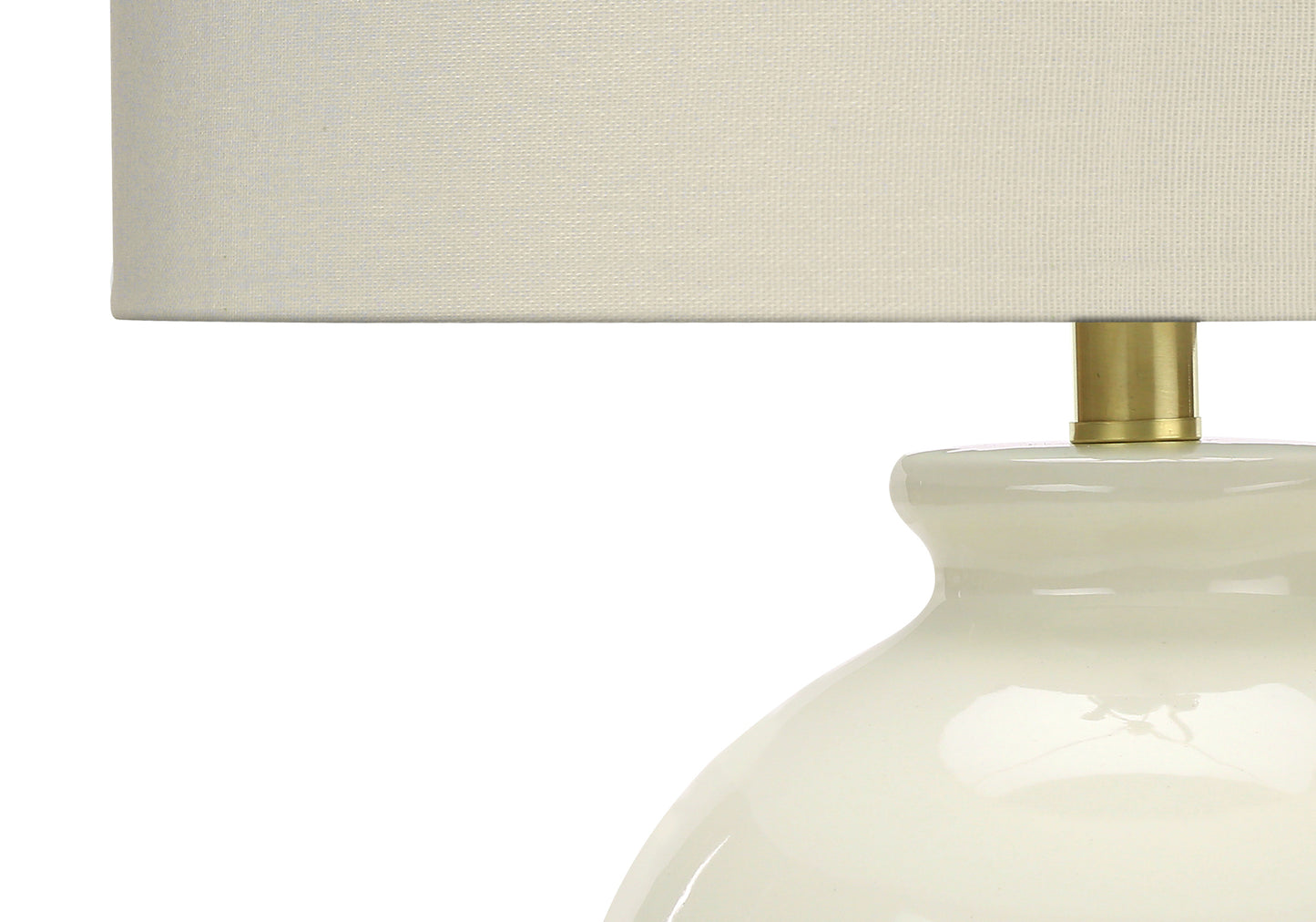 Lighting, 26"h, Table Lamp, Ivory / Cream Shade, Cream Ceramic, Transitional