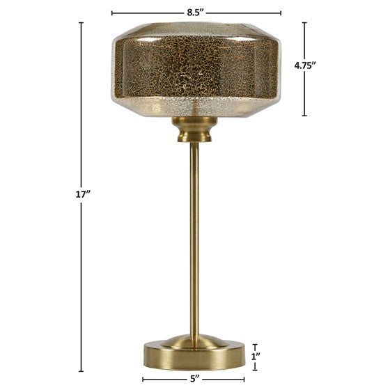 17" Mercury Glass Table Lamp