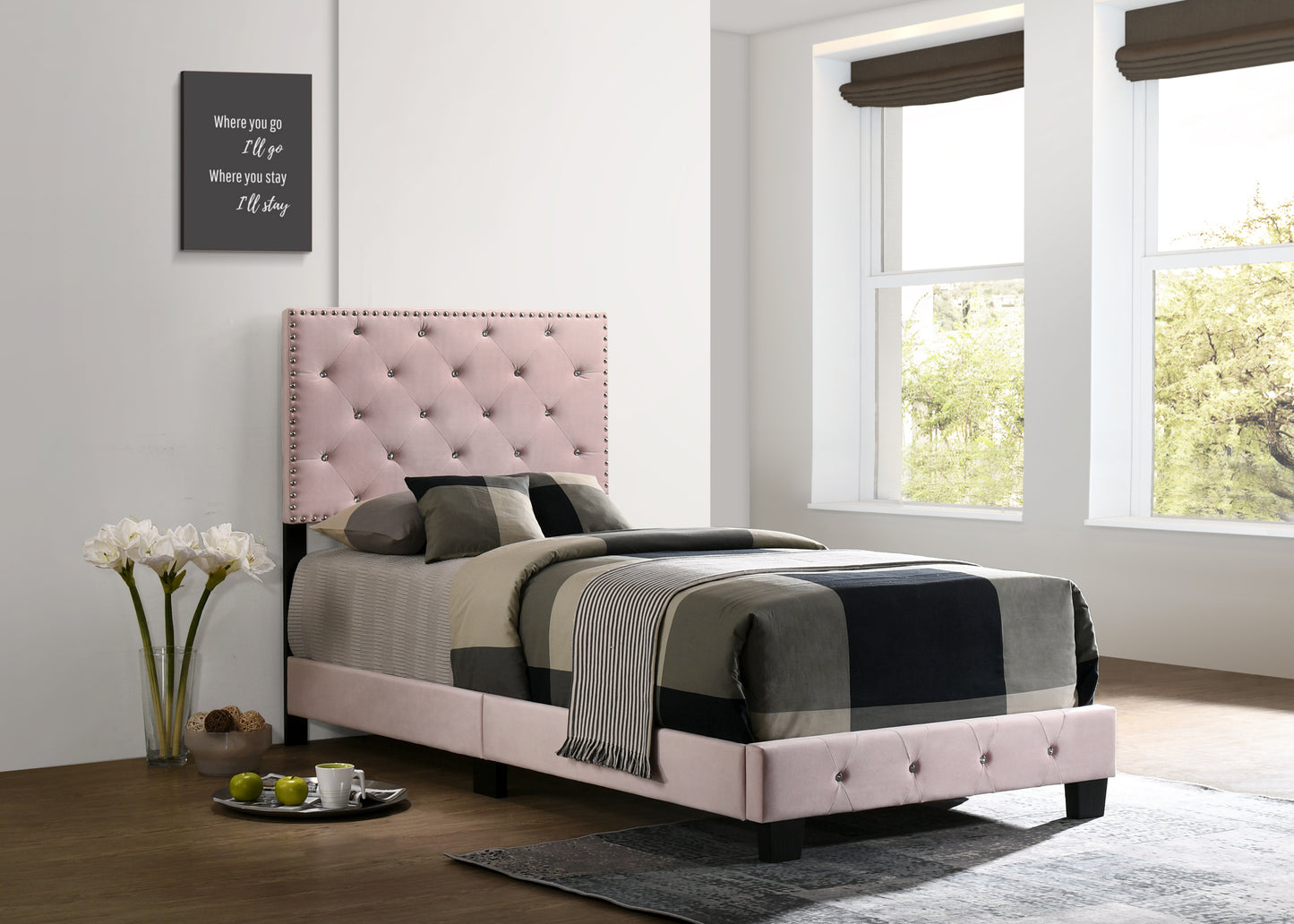 Charming Pink Twin Bed For Kids