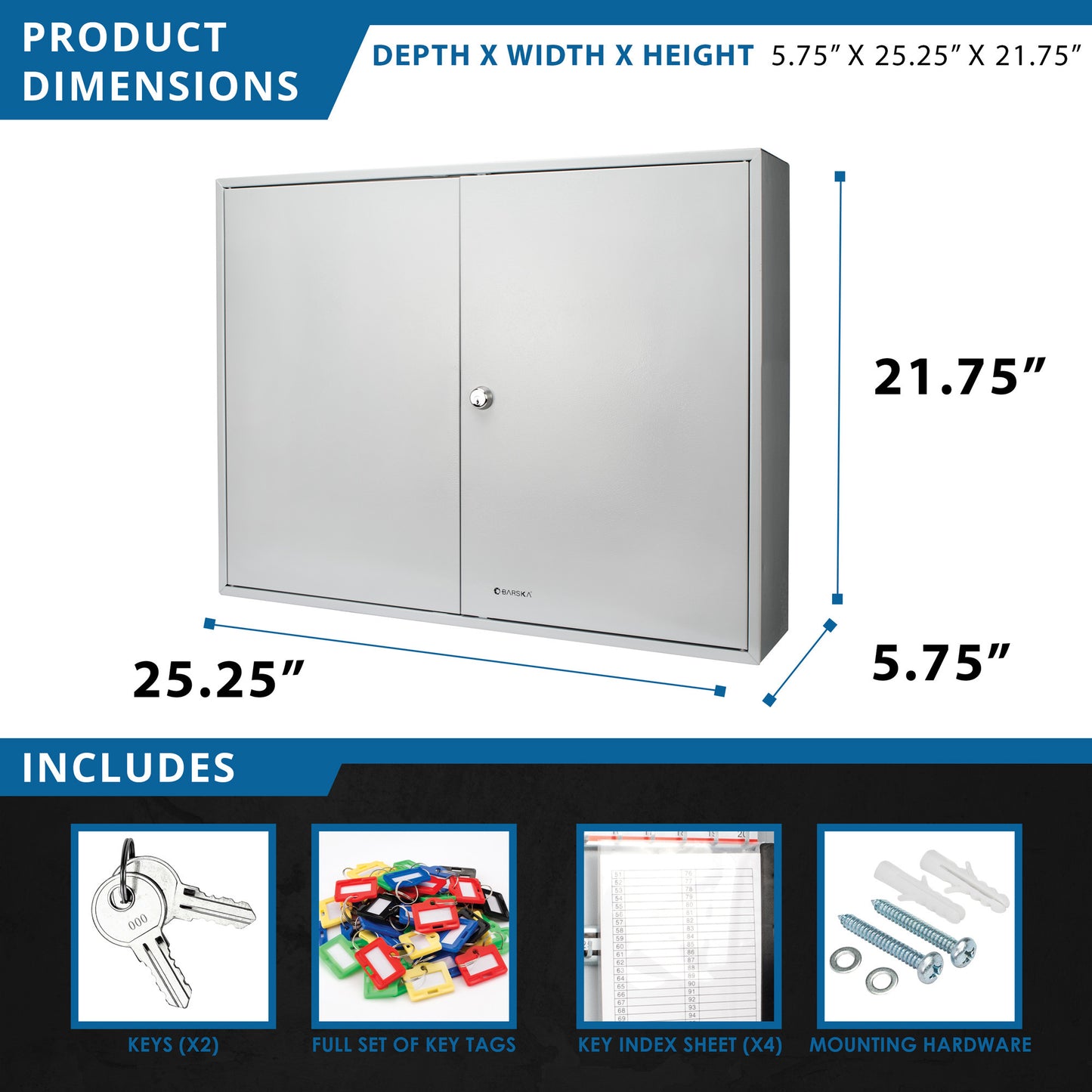 400 Key Adjustable Key Cabinet With Key Lock