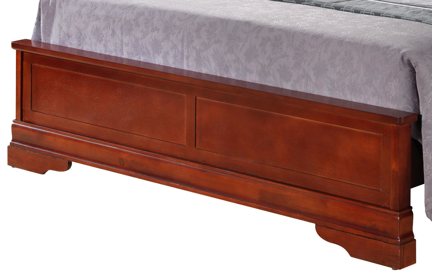 Charming Traditional Full Bed In Cherry Finish