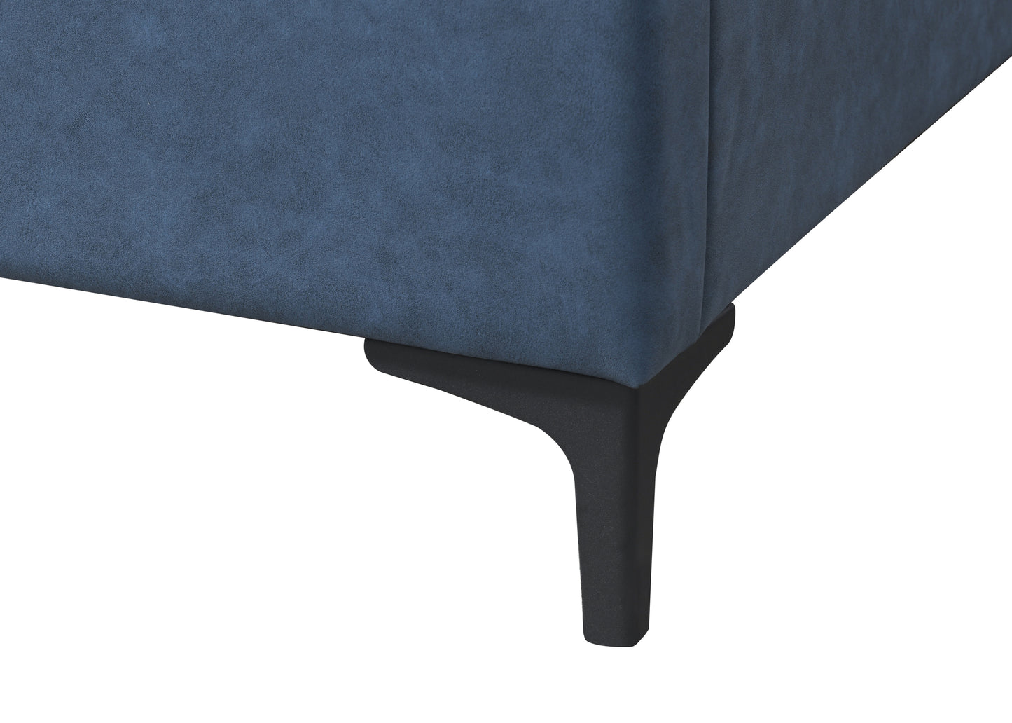 Upholstered Blue King Bed