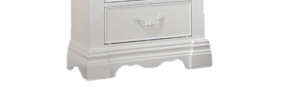 Estrella White Finish Nightstand