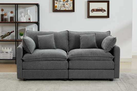 Modular Sectional Sofa,2-Seater Sofa, Modern L-Shaped Sofa for Living Room Bedroom Apartment