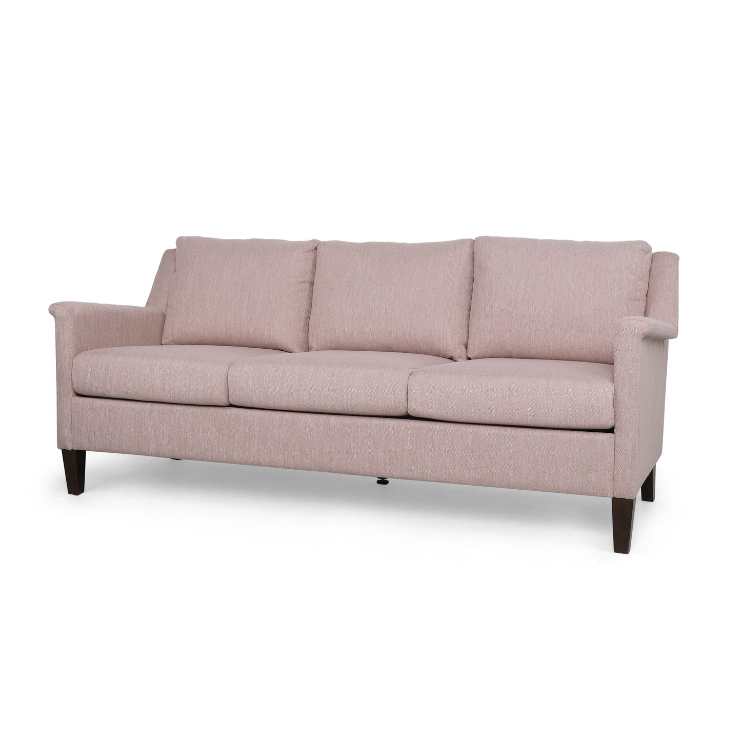 Comfy 3-seat Sofa with Wooden Legs, PU, for Living Room and Study