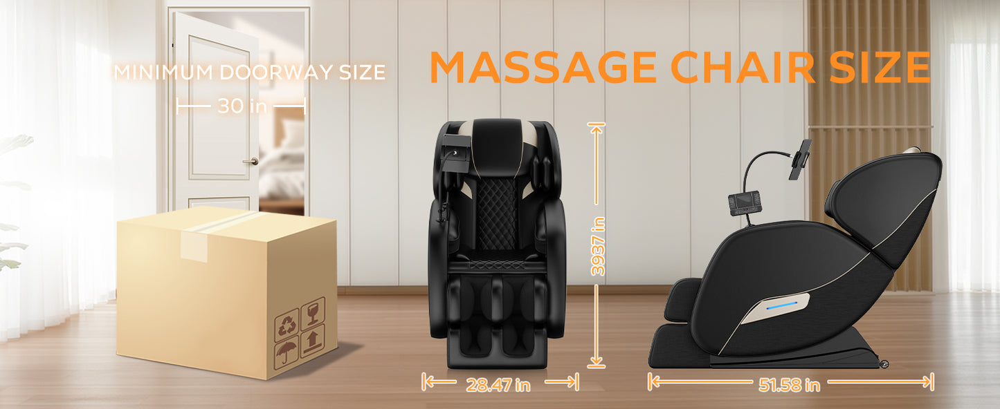 Massage Chair Recliner with Zero Gravity with Full Body Air Pressure