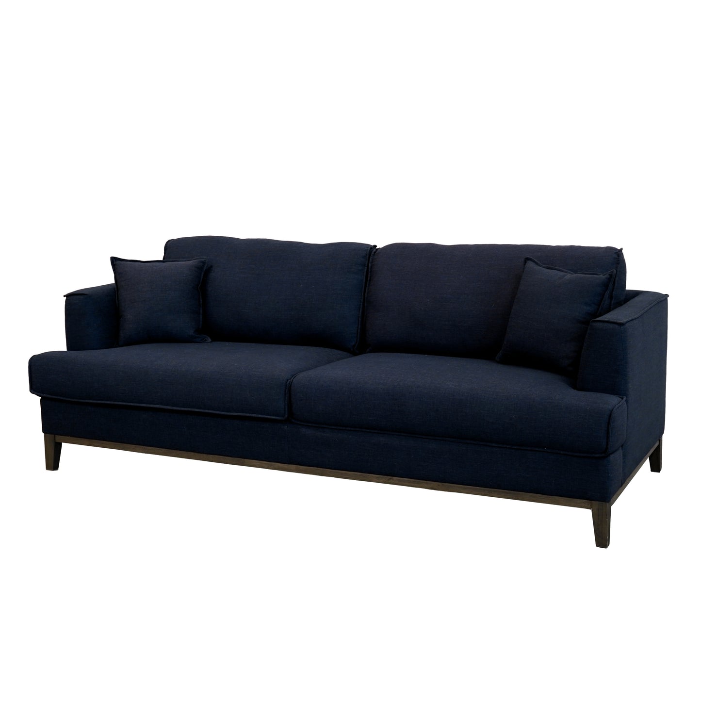 Aspen Navy Linen Sofa