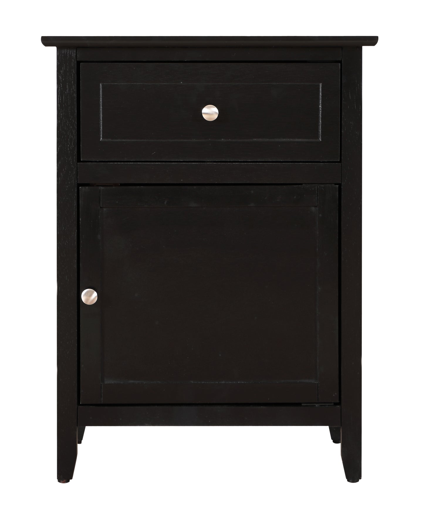 Stylish Transitional Black Nightstand For Bedrooms