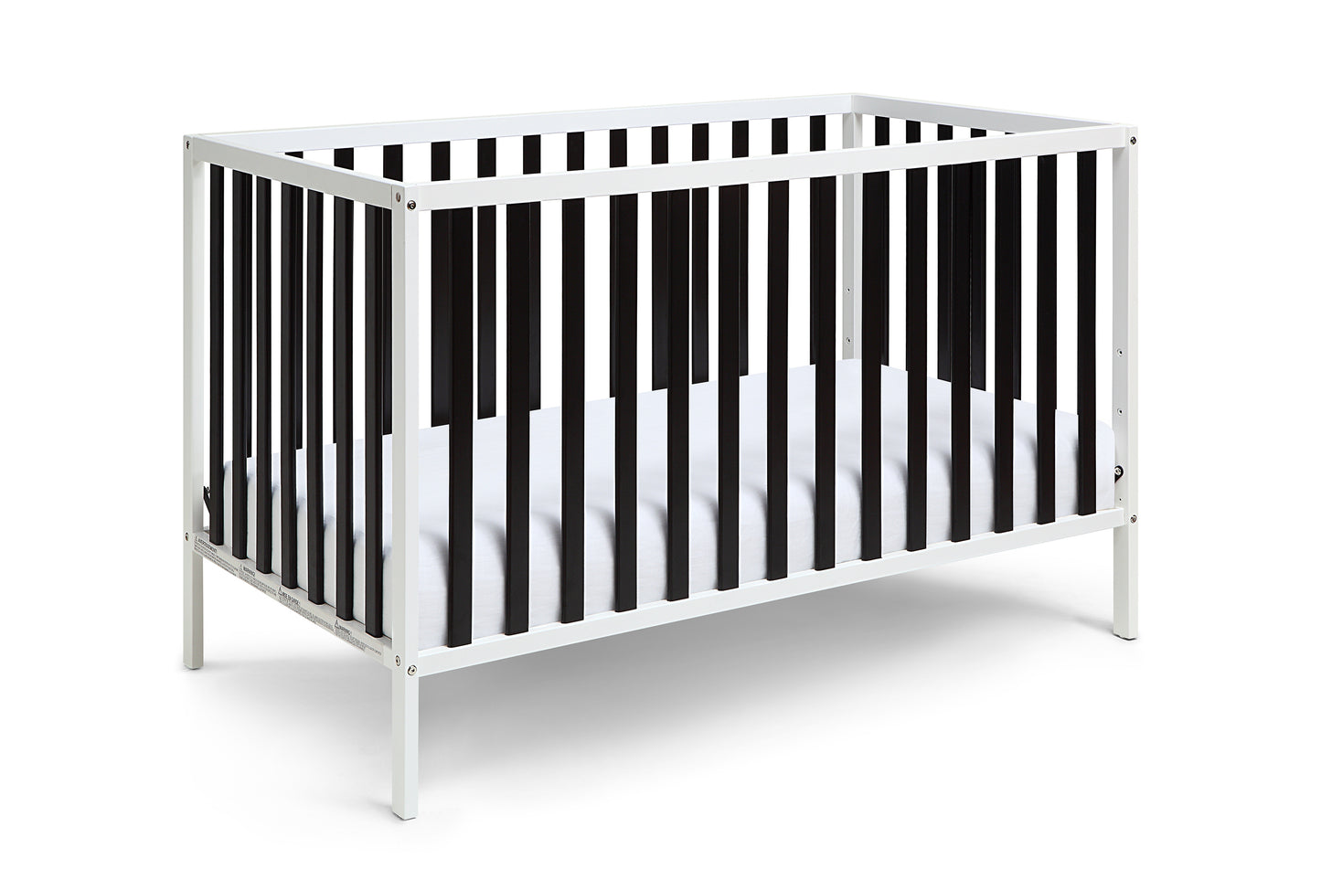 Deux Remi Island Crib White/Black