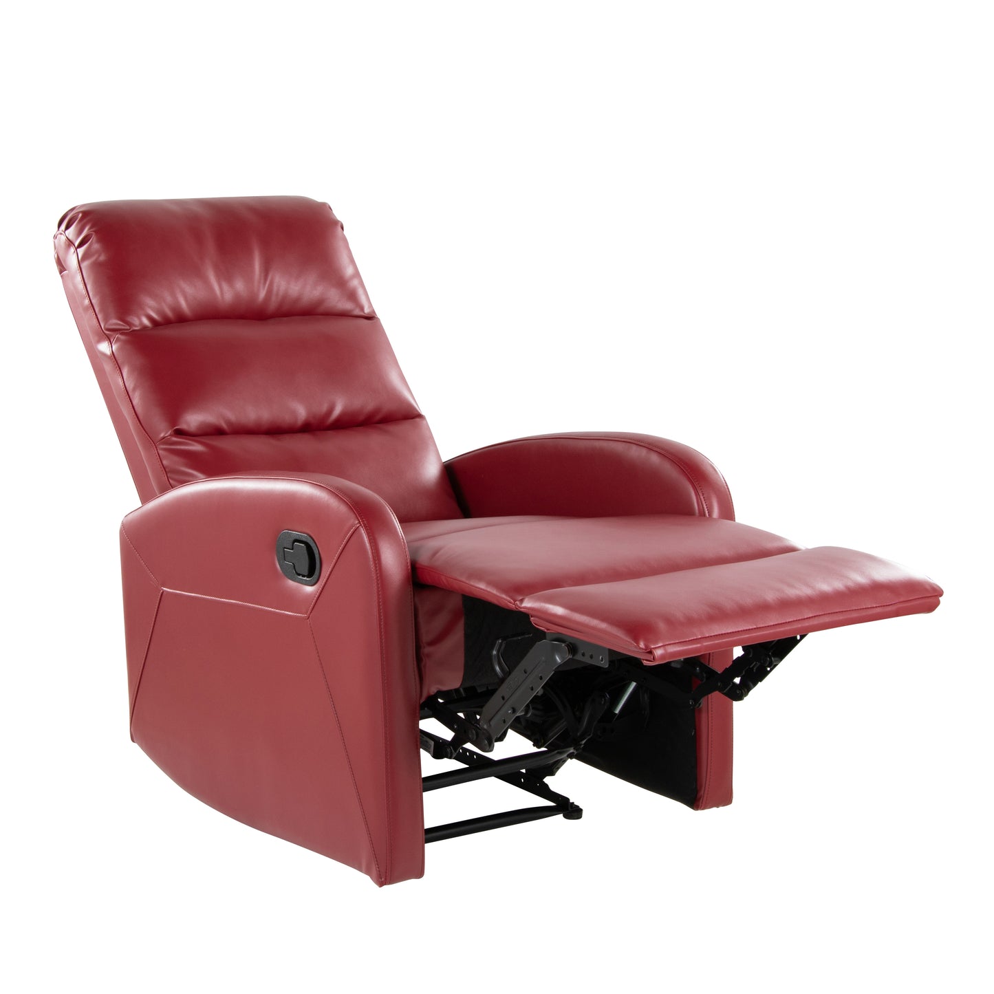 Dormi Contemporary Recliner Chair in Red Faux Leather by LumiSource