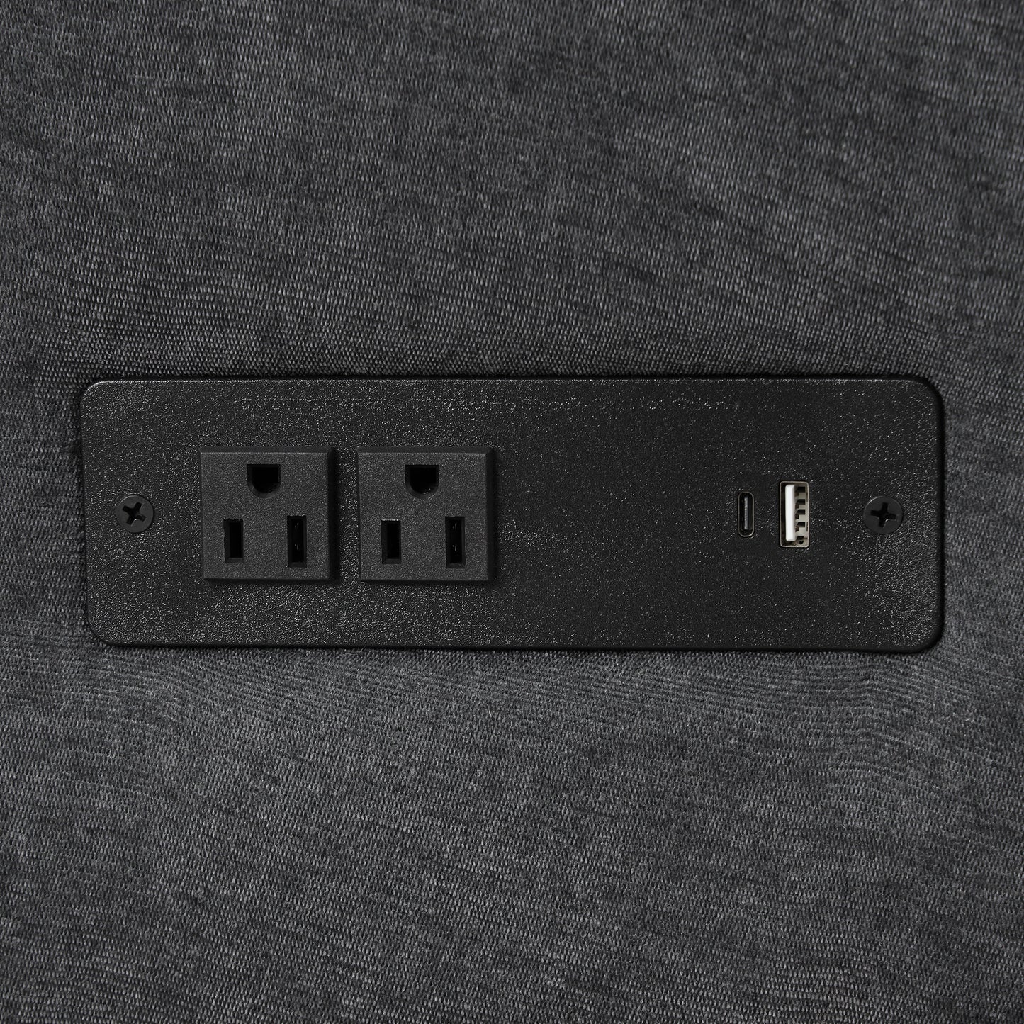 124.8"L-shaped Sofa Convertible Sofa Bed Pull Out Sofa Sleeper with Two Back Pillows, Two USB Ports and Two Power Sockets for Living Room, Gray (Old SKU:SG000890AAE)