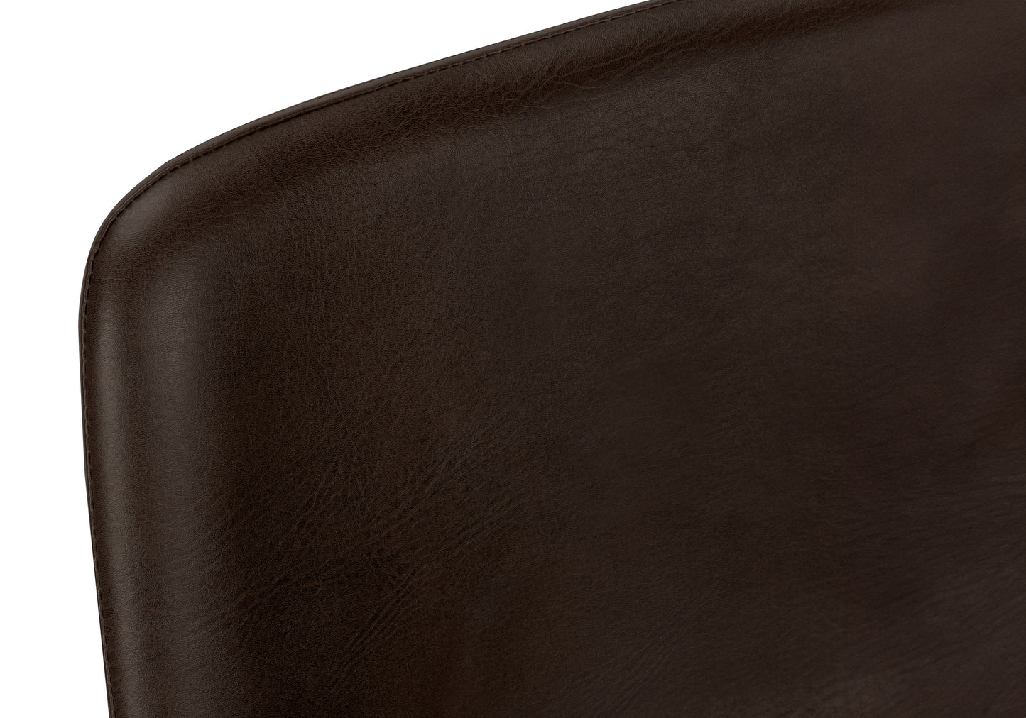 Office Chair, Bar Height, Standing, Computer Desk, Work, Brown Leather Look, Black Metal, Contemporary, Modern