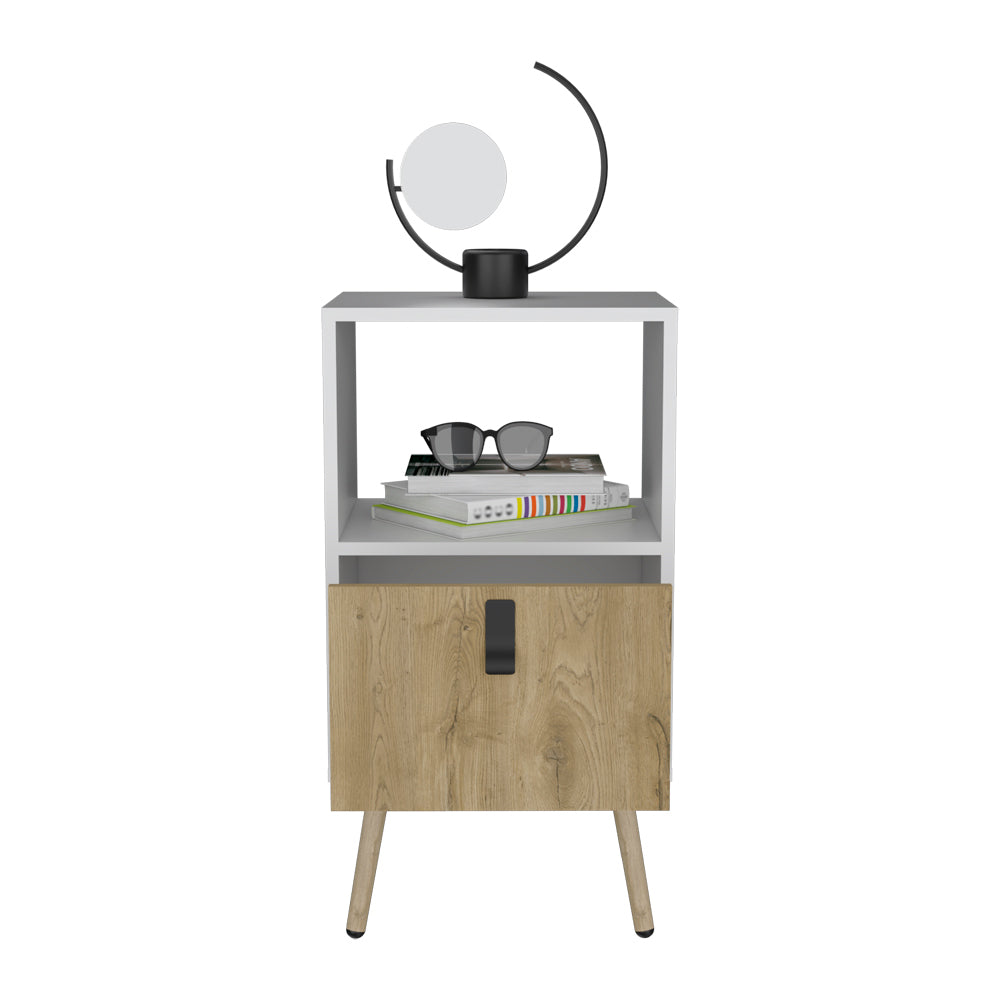 Nightstand A Magness, Bedroom, White / Macadamia