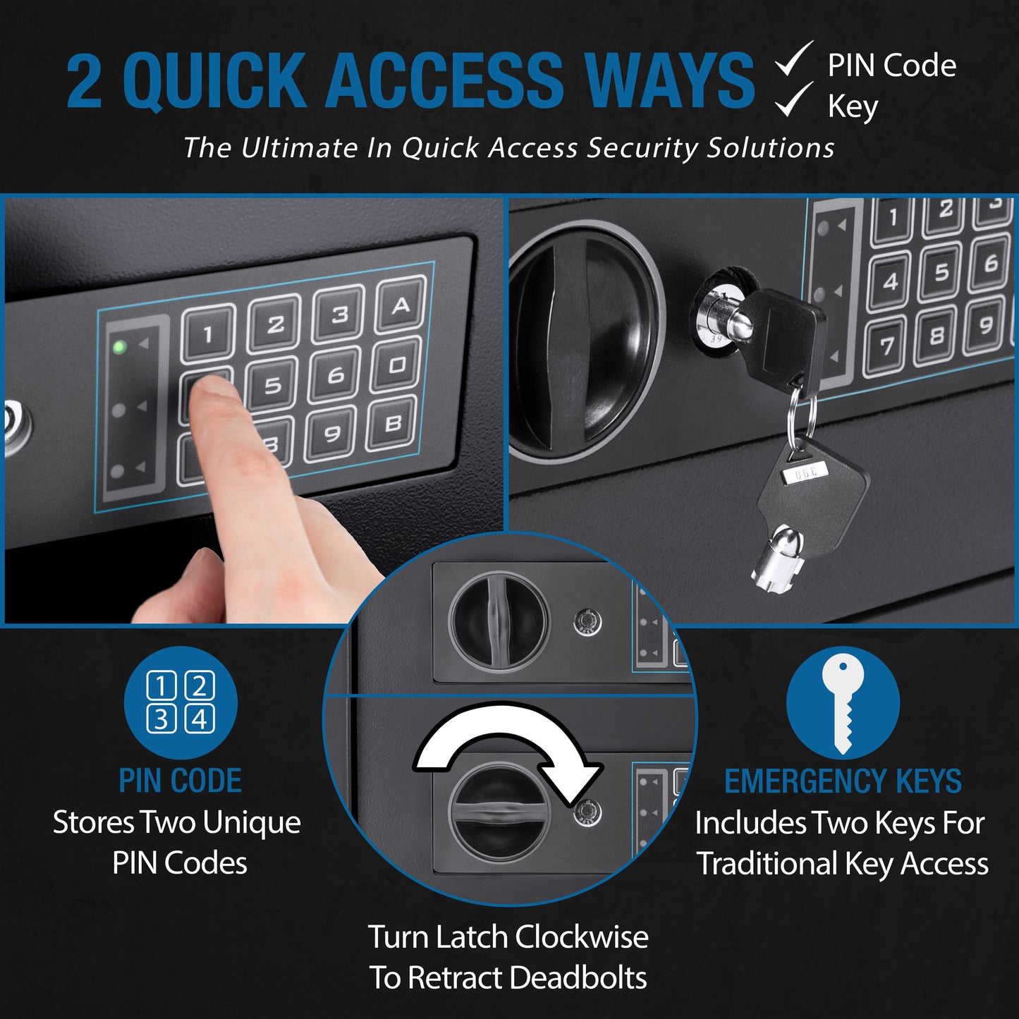 Compact Keypad Depository Safe