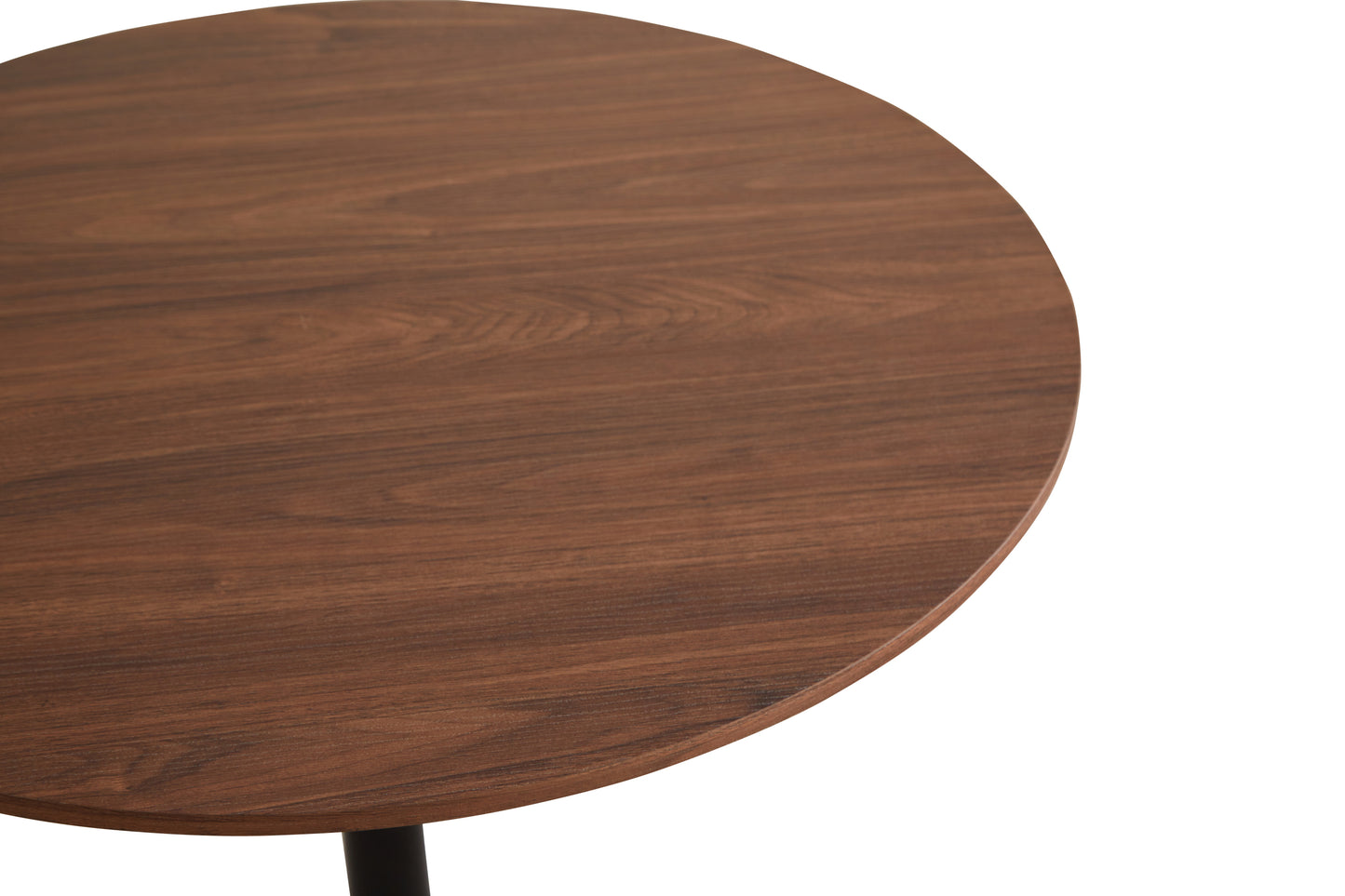 31.5 "round dining table for 2-4 people with walnut top, mid-century walnut tulip kitchen table, pedestal table for small home office living room