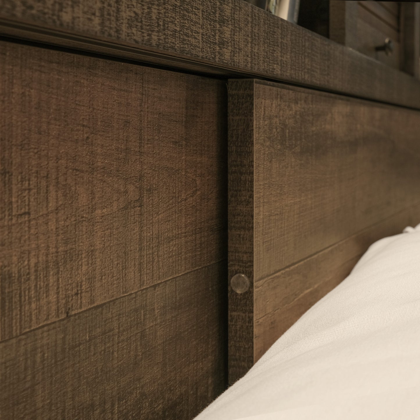 Plinz Brown Full Bookcase Bed