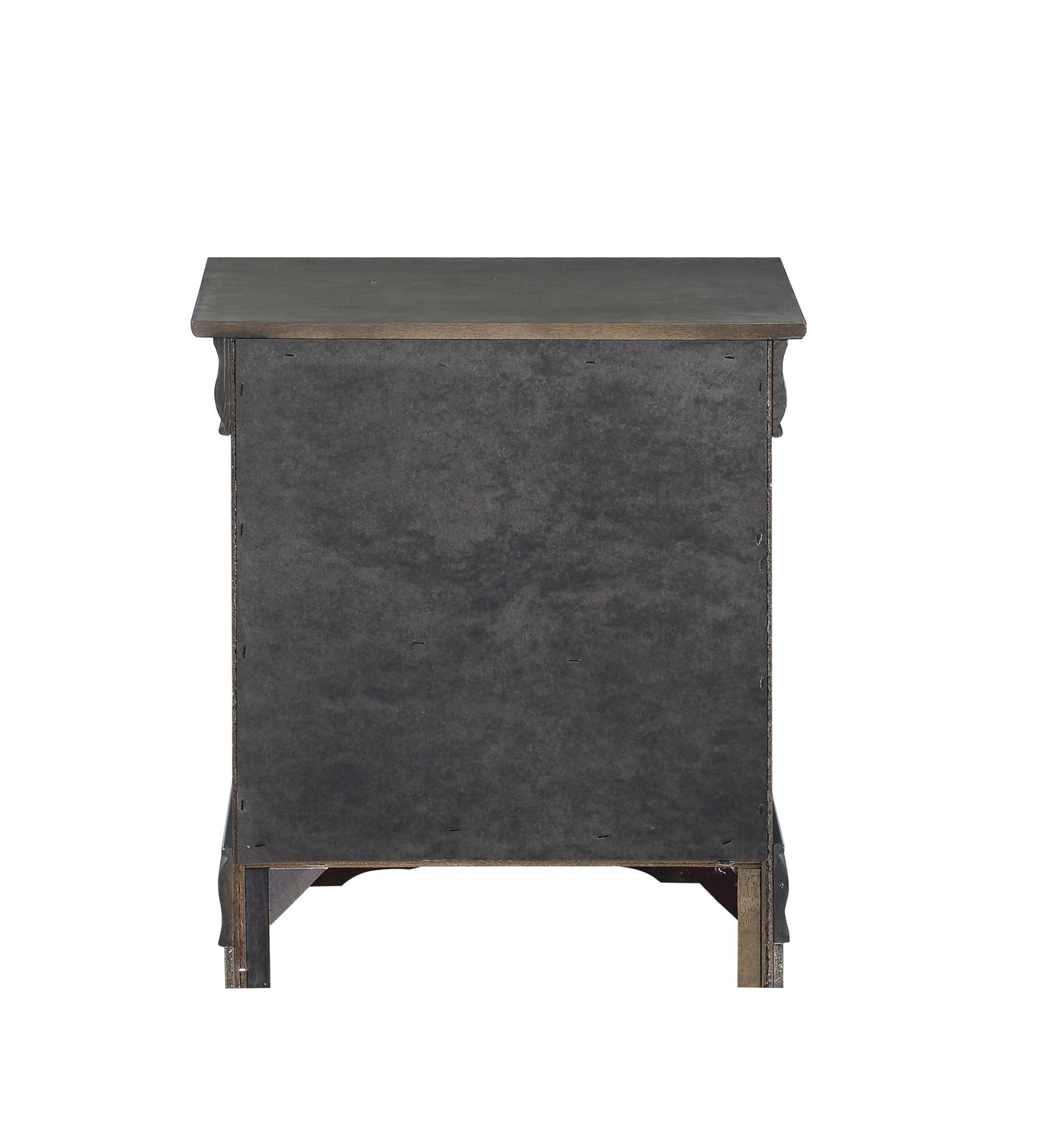 Dark Grey 2-Drawer Nightstand