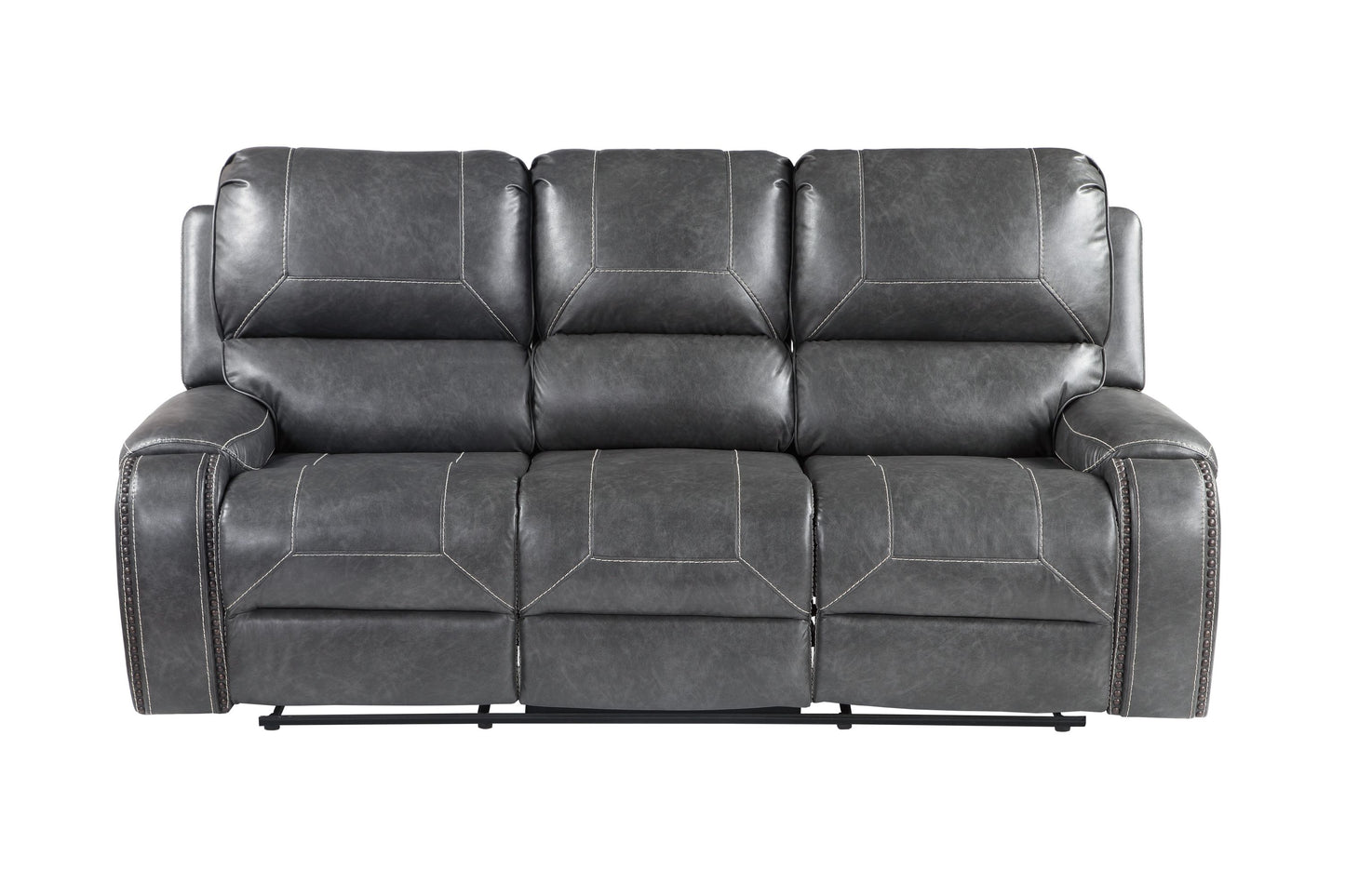 Keily - Manual Reclining Sofa - Gray