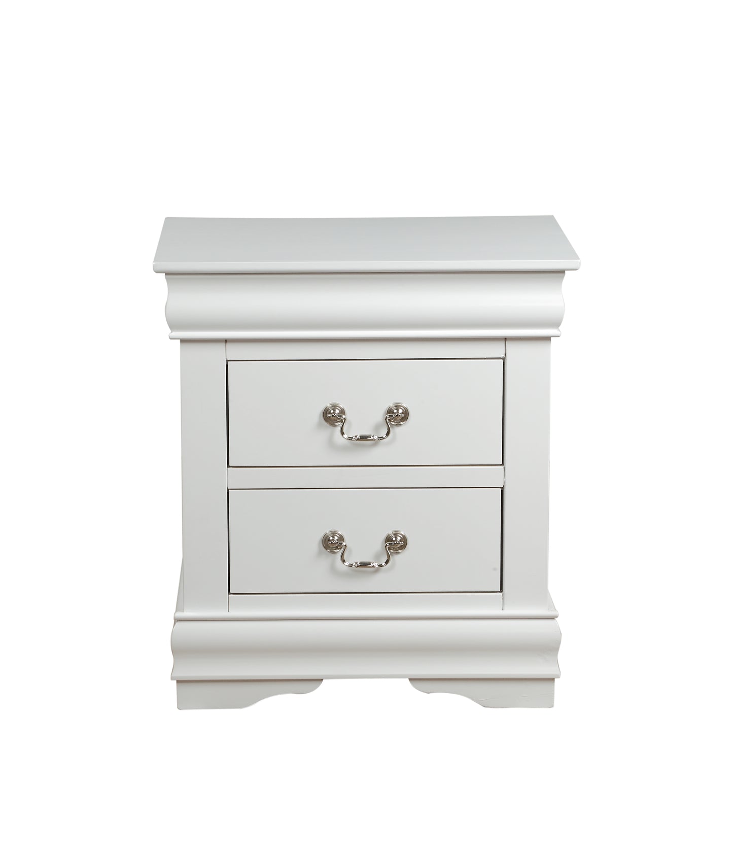 Louis Philippe White Finish Nightstand