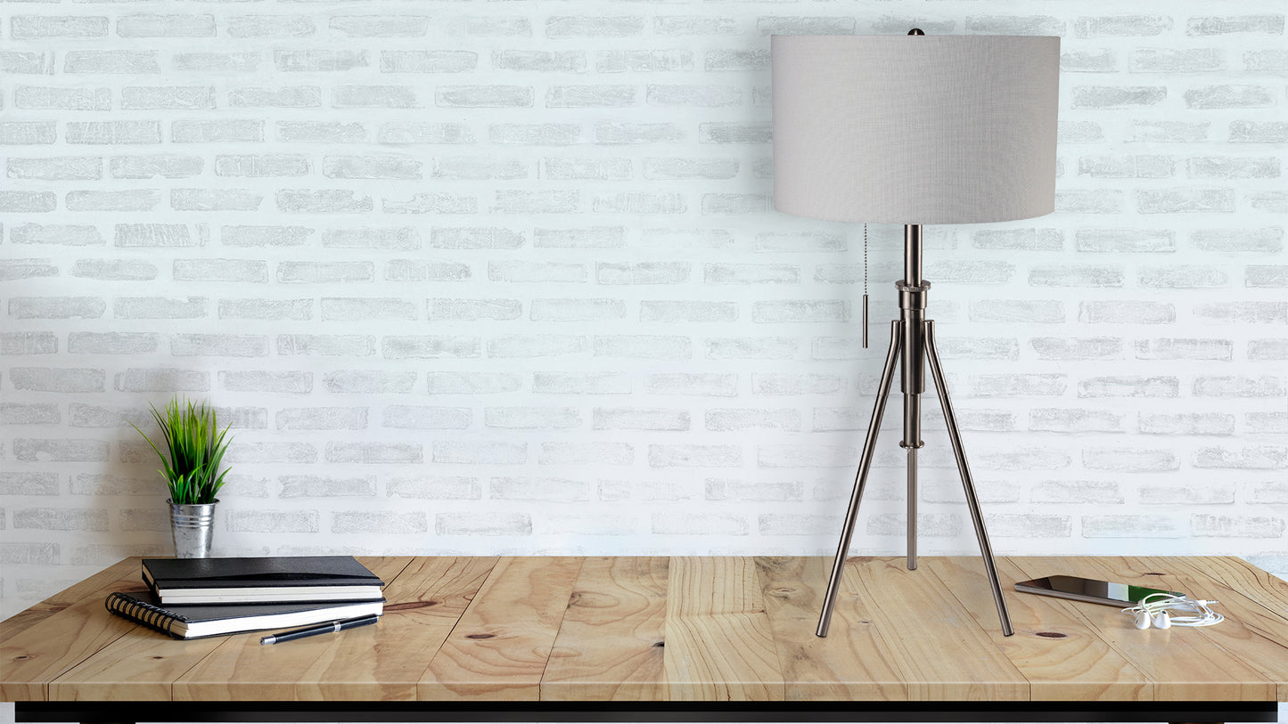 32-37"H Adjustable Tripod Table Lamp