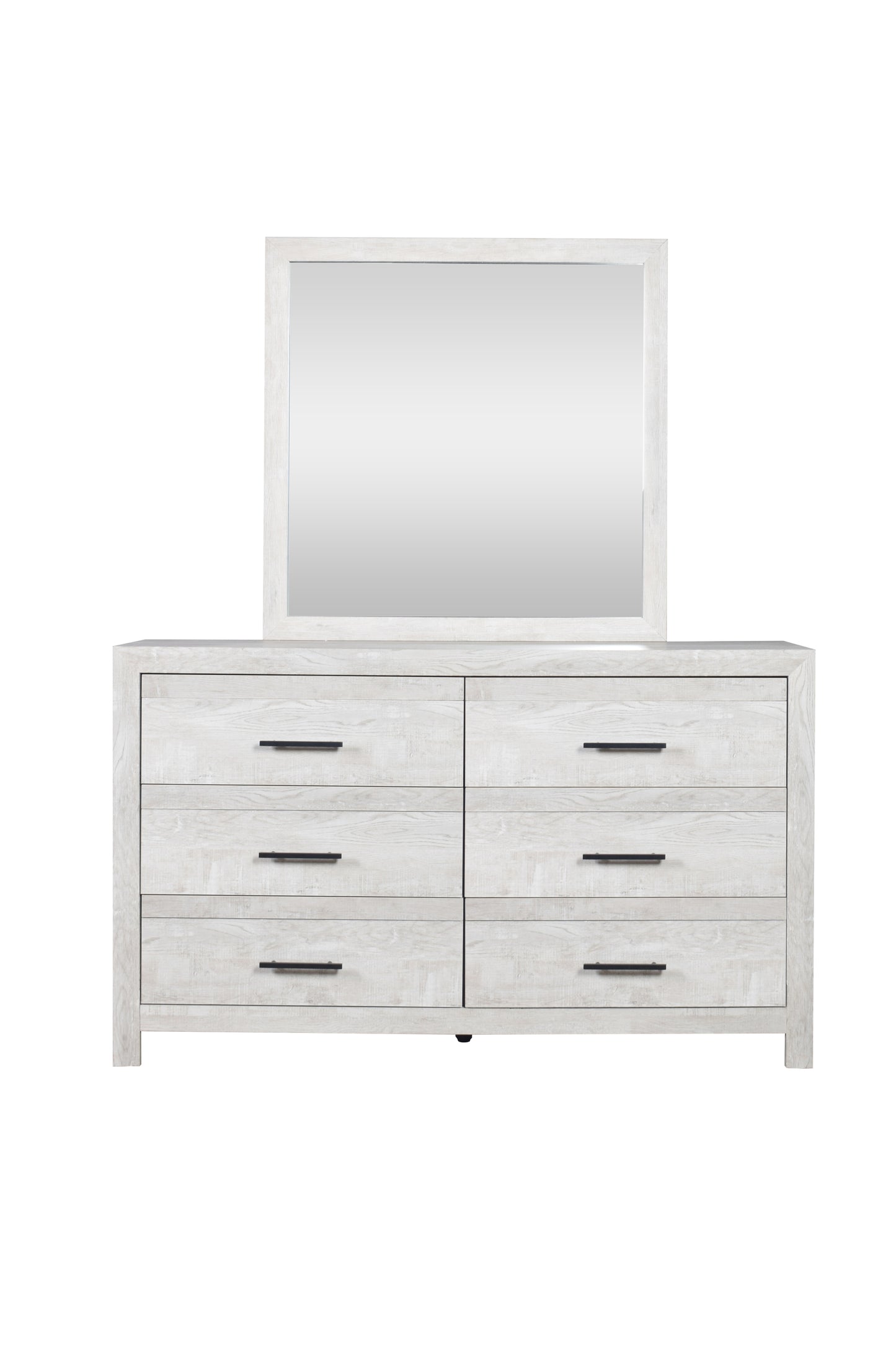 Twin 5PC Modern Style Storage Bedroom Set Made with Wood in Gray