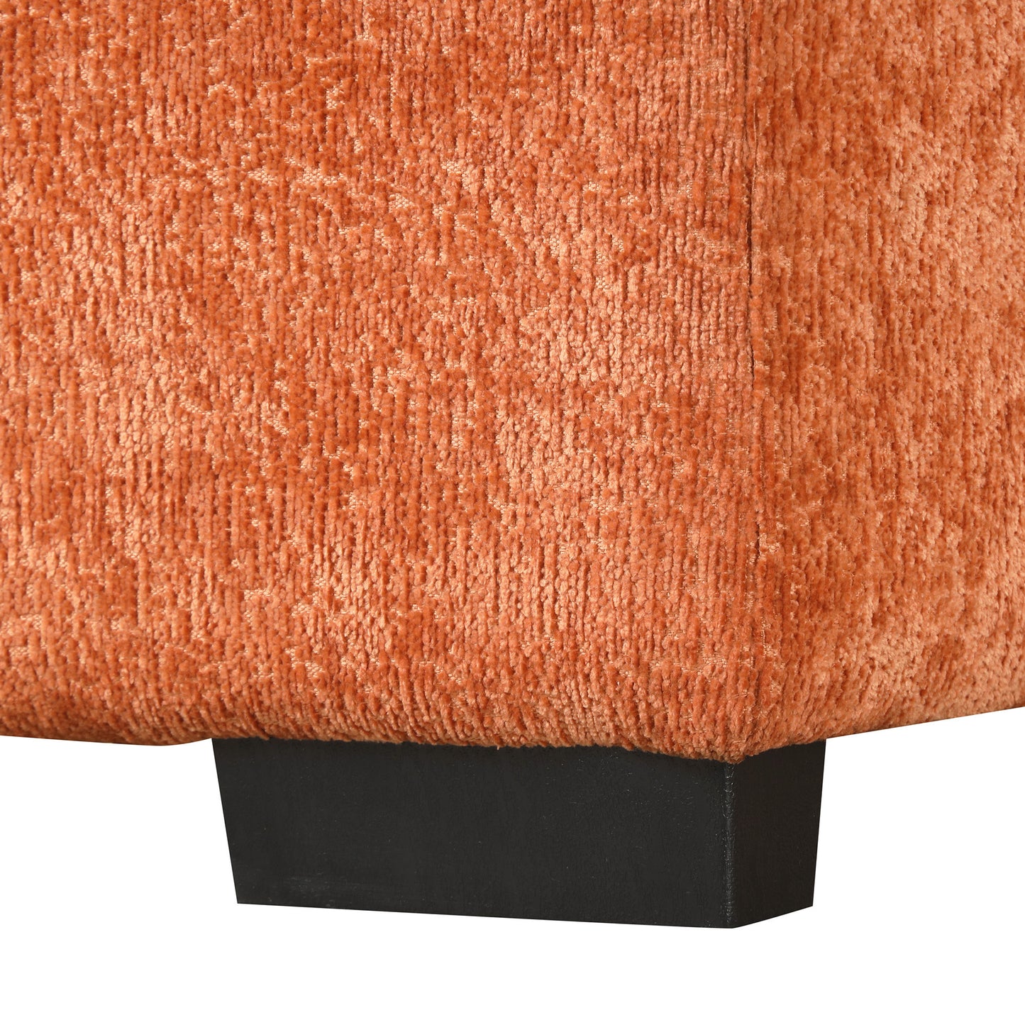 82.67"Convertible Sofa Bed Sectional Sofa Sleeper L-shaped Sofa with a Storage Ottoman,Two Pillows, Two Power Sockets and Two USB Ports for Living Room, Orange