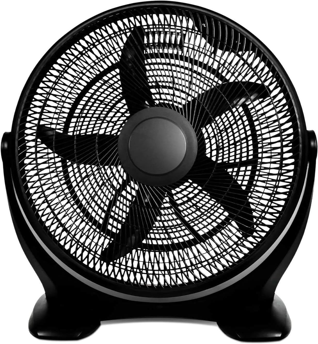 18 Inch 3-Speed Plastic Floor Fans Quiet for Home Commercial, Residential, and Greenhouse Use, Outdoor/Indoor, Black