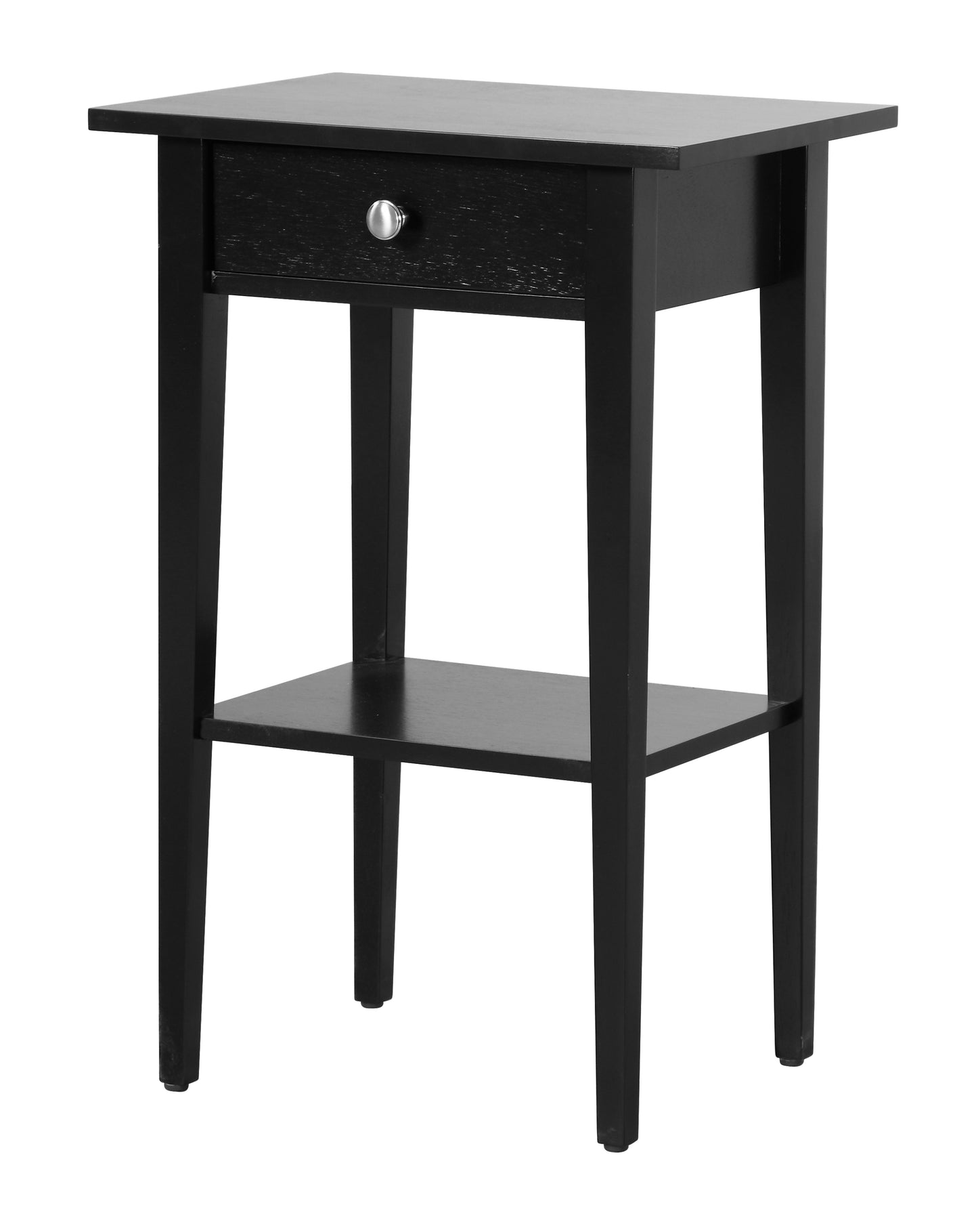 Sleek Contemporary Nightstand In Black