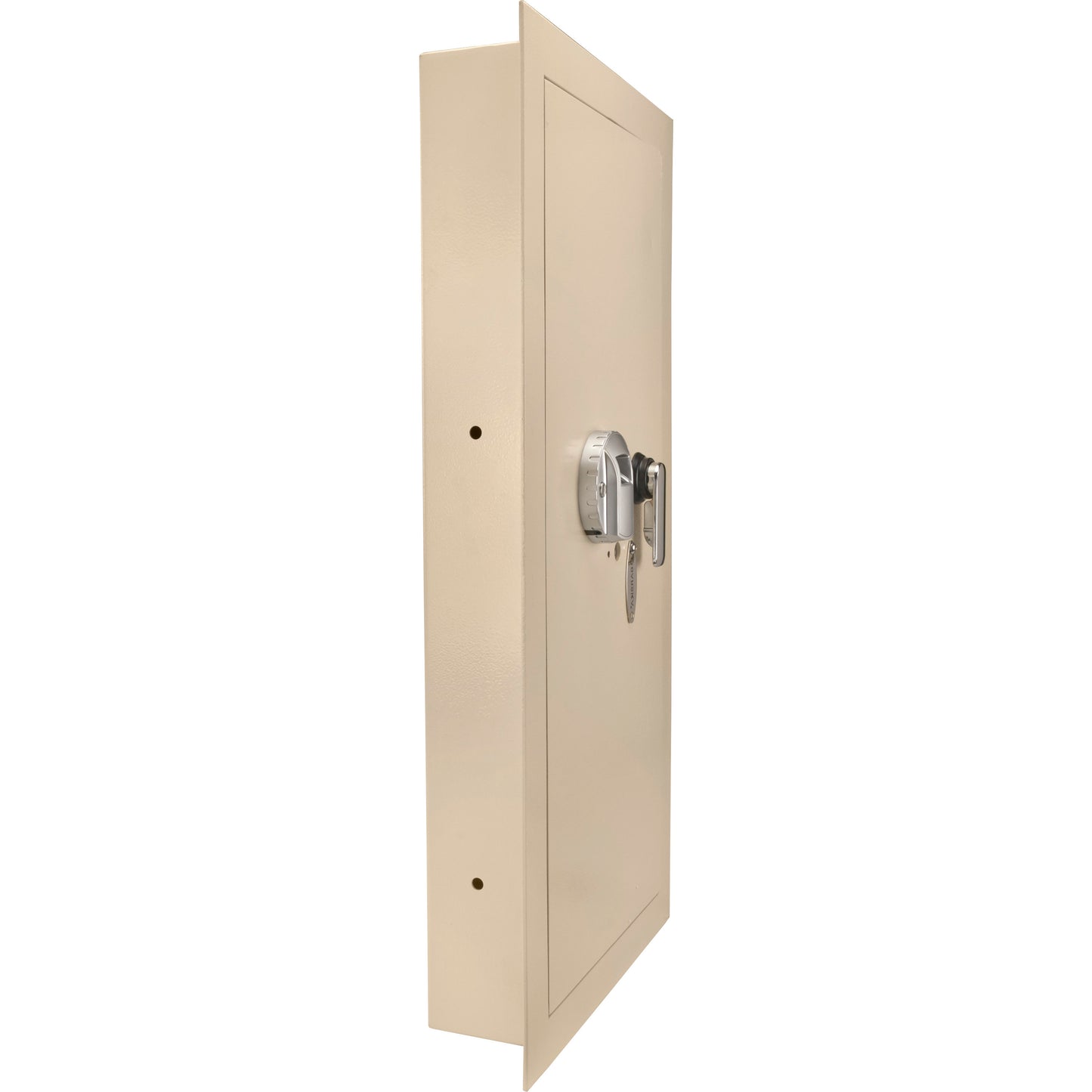 0.82 CUBIC FT LEFT OPEN BEIGE  BIOMETRIC WALL SAFE