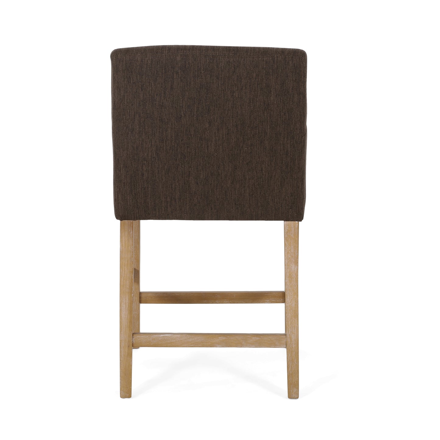 Upholstered 26 inch Counter Stool - Brown/Weathered Brown