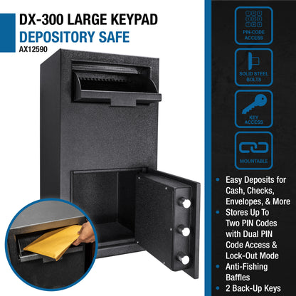 1 72 Cu Ft Keypad Depository Safe