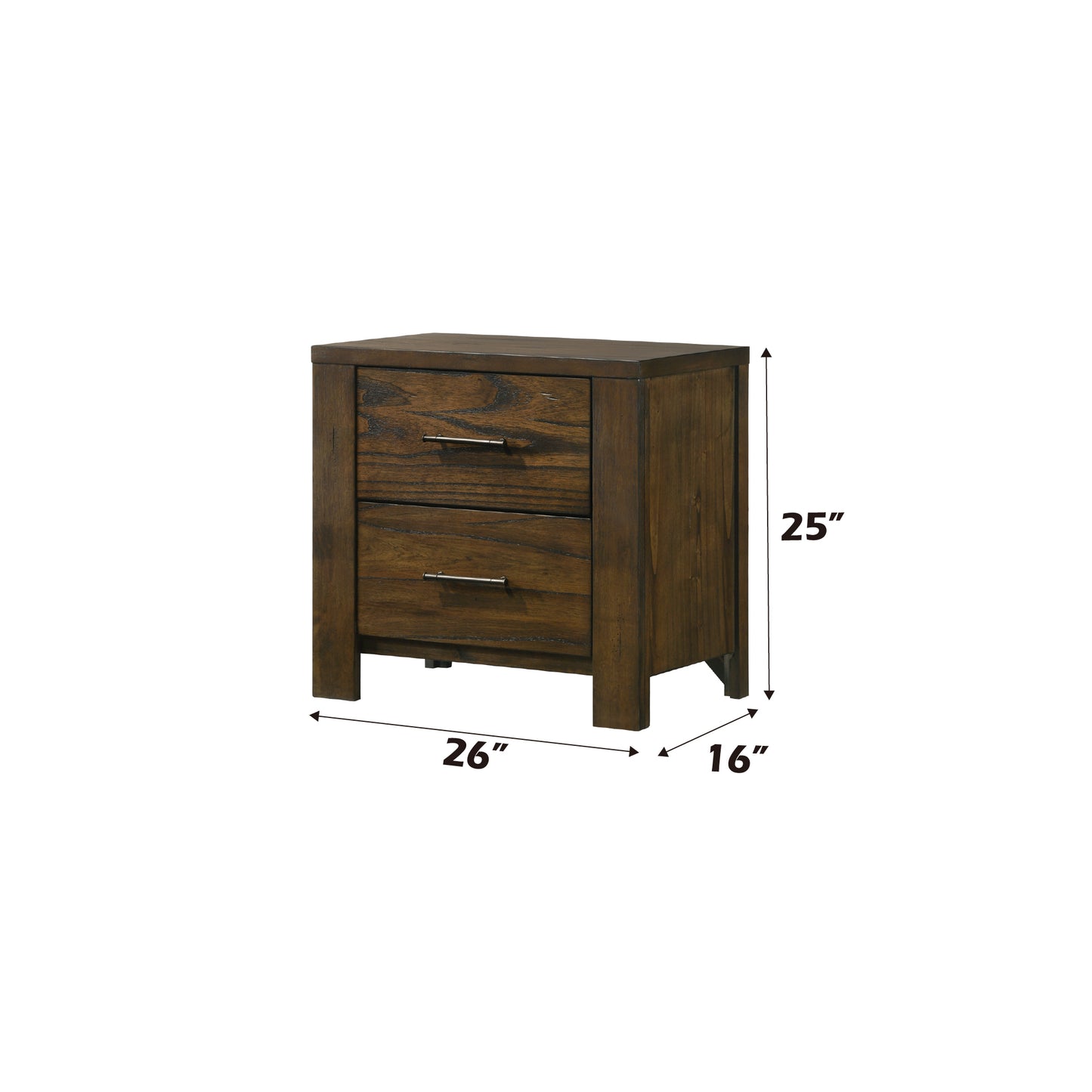 Merrilee Oak Finish Nightstand