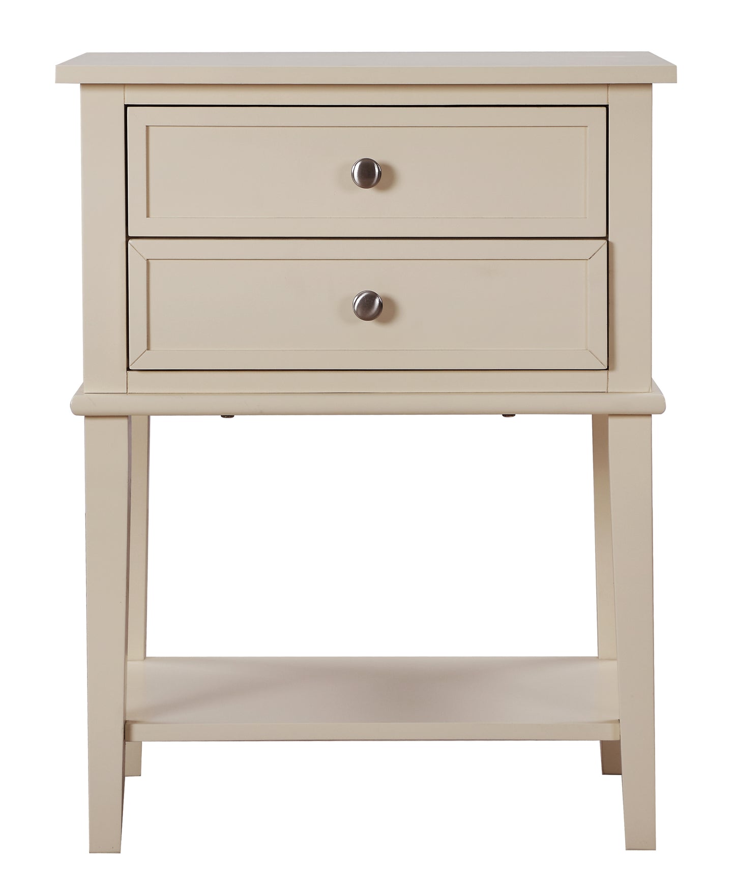 Stylish Beige Contemporary Nightstand