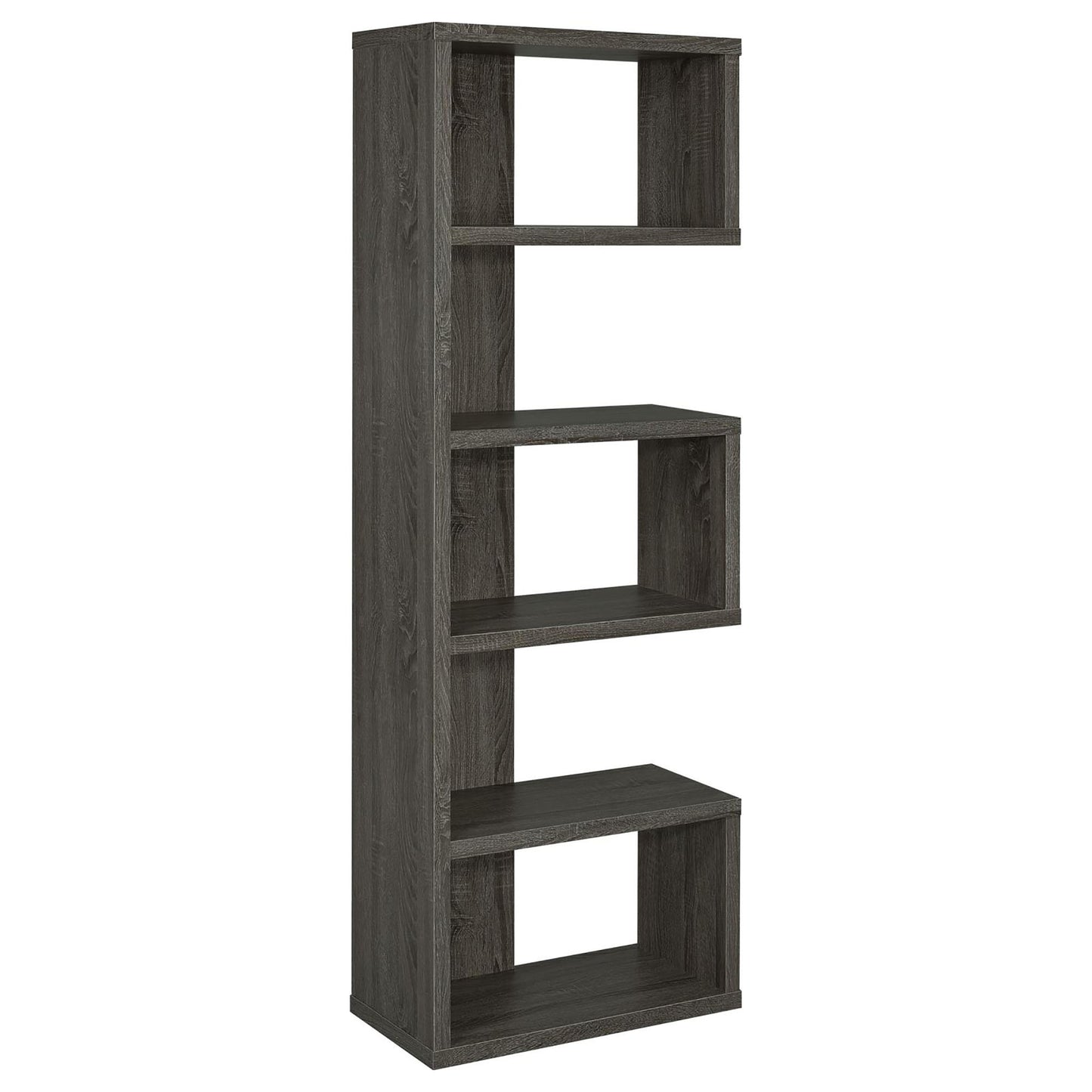Weathered Grey 5-Shelf Bookcase
