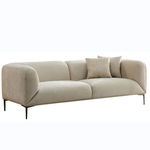 WKS2B Beige  sofa can be placed in the studio, living room, attic multiple scenes, modern style simple fashion, size 89.37* 35.43* high 28.74 inches