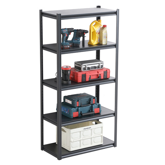 5 Tier Heavy Duty Metal Storage Shelves,Easy to Assemble,Adjustable,Storage Shelves for Basements, Garages and Kitchen, 72 "H*35.4 "W*17.7 "D