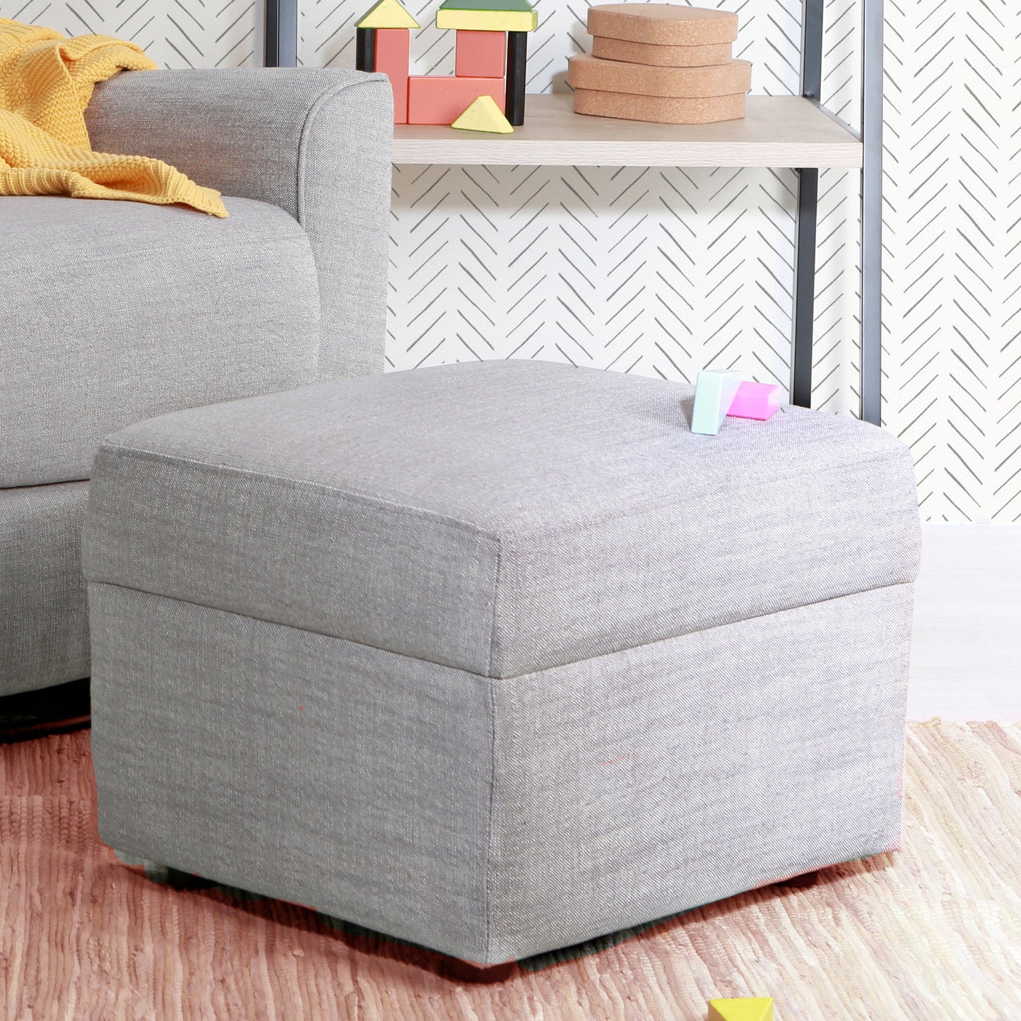 Soho Ottoman in Grey