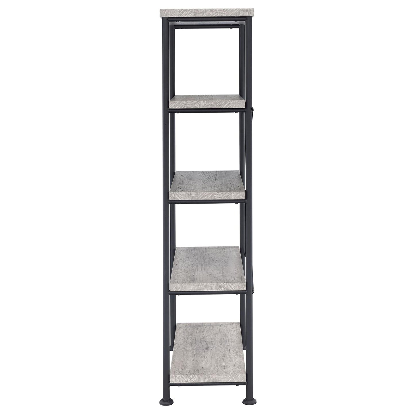 Grey Driftwood 4-shelf Bookcase