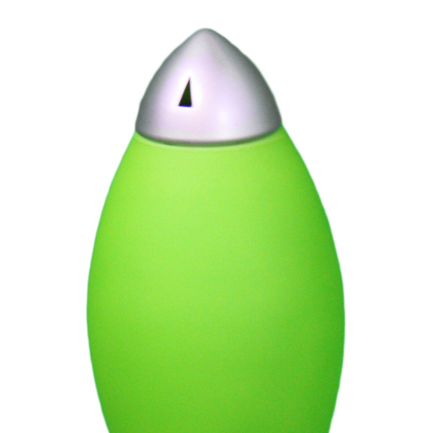 10.5" Tall Acrylic Kids Table Lamp, Rocket Ship design, Green