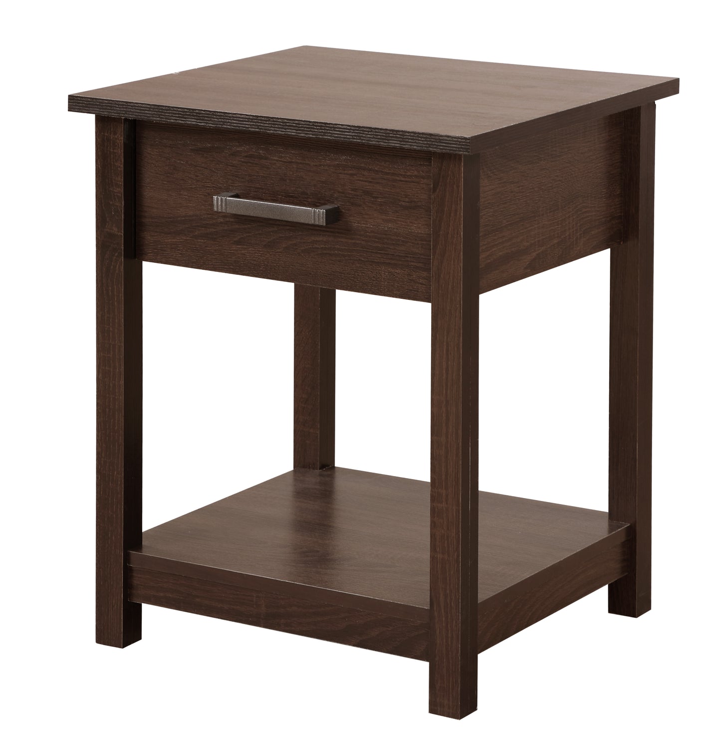 Sleek Contemporary Nightstand In Wenge